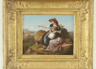 : Carl Joseph Begas d. Ä., Zwei Mädchen auf dem Berge, 1834, BEGAS HAUS Heinsberg (Leihgabe der Sparkassen-Kunst-Stiftung der Kreissparkasse Heinsberg), Foto: BEGAS HAUS Heinsberg, Anne Gold