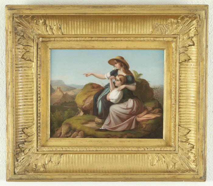 : Carl Joseph Begas d. Ä., Zwei Mädchen auf dem Berge, 1834, BEGAS HAUS Heinsberg (Leihgabe der Sparkassen-Kunst-Stiftung der Kreissparkasse Heinsberg), Foto: BEGAS HAUS Heinsberg, Anne Gold